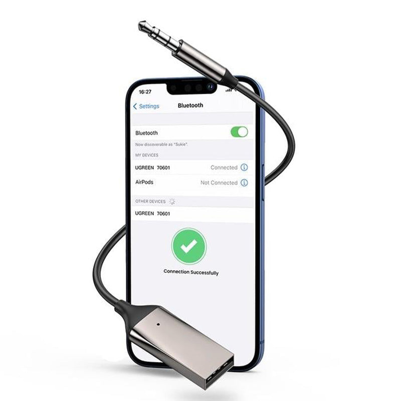 Bluetooth 5.0 Audio-mottagare USB-kabel Ljudadapter