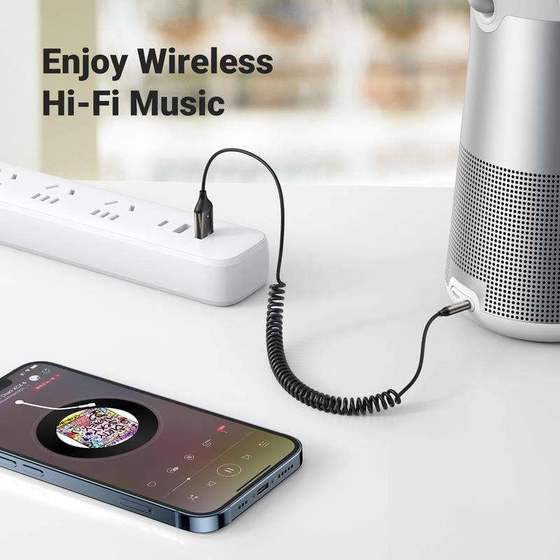 Bluetooth 5.0 Audio-mottagare USB-kabel Ljudadapter