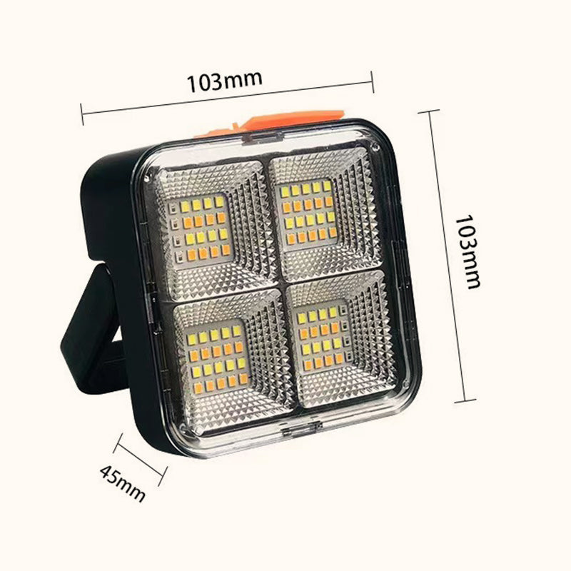 ☀️ Soluppladdningsbar LED-arbetslampa