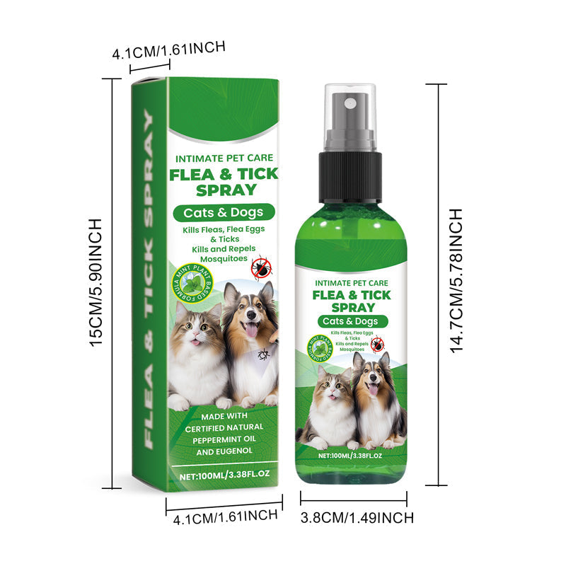 🐶🐱Naturlig Lopp- & Fästingspray