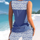 ⏰SISTA DAGEN 60% RABATT🏖️Miraclesuit Dam Tankini-set med Magkontroll och Inbyggd BH – Smickrande Boho-badkläder med Shorts