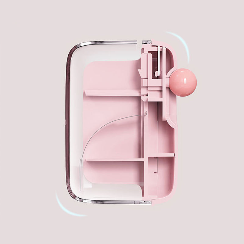 Automatisk pop-up tandtrådsdispenser med förvaring