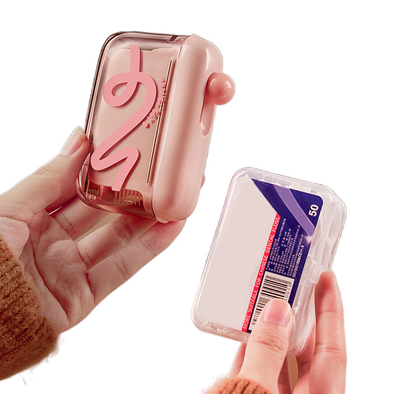 Automatisk pop-up tandtrådsdispenser med förvaring