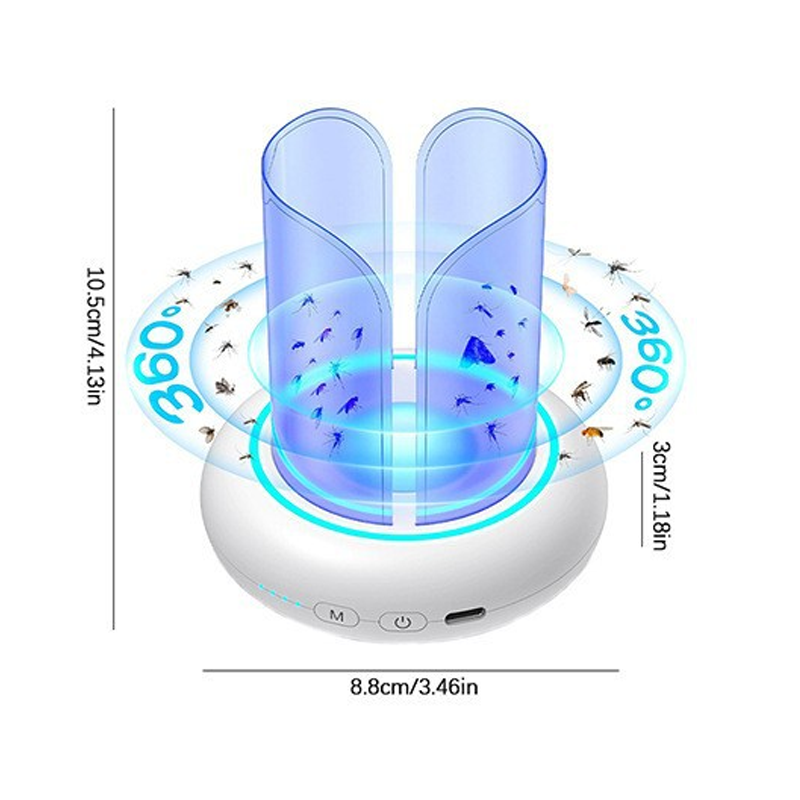 ☀️ Sommarrea – Upp till 60 % rabatt 🍉360° UV-LED-lampa för att fånga myggor och flugor
