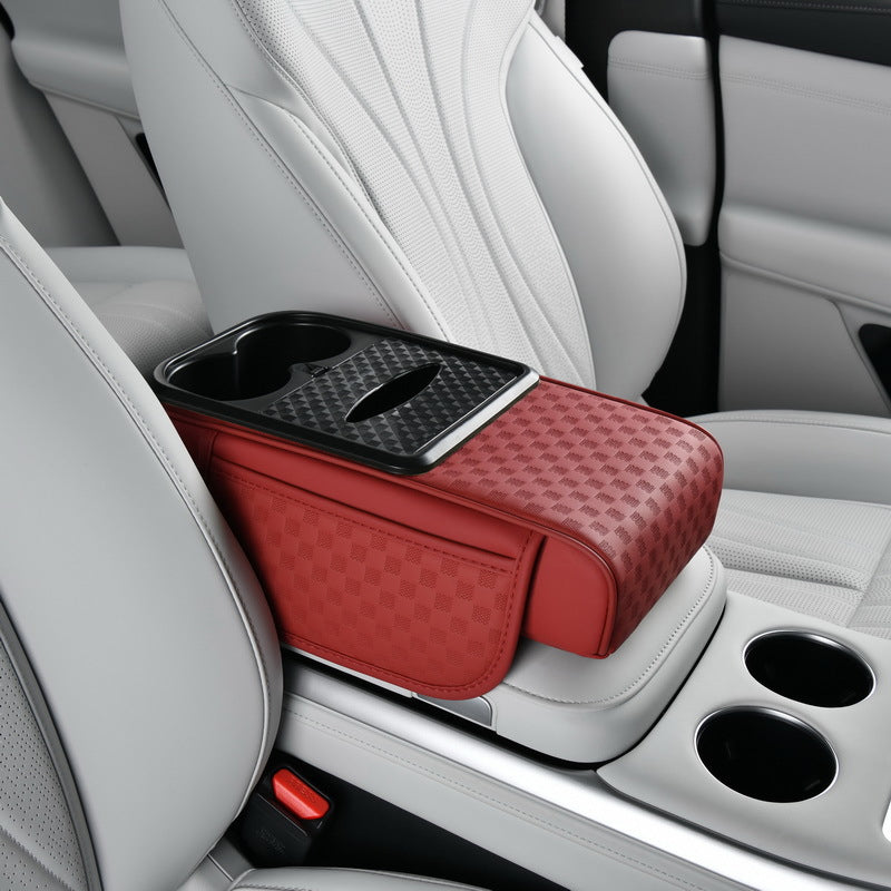 Car Armrest Storage Organizer with Cup Holder