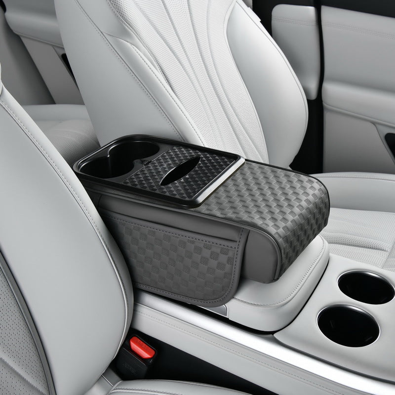 Car Armrest Storage Organizer with Cup Holder