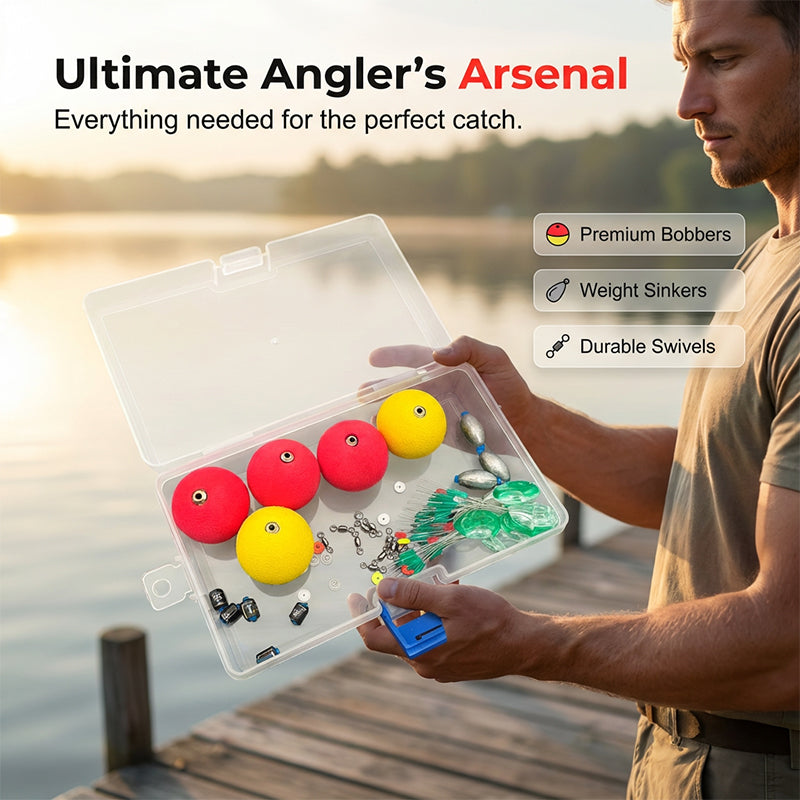 Komplett riggkit med fiskeflöten och sänken
