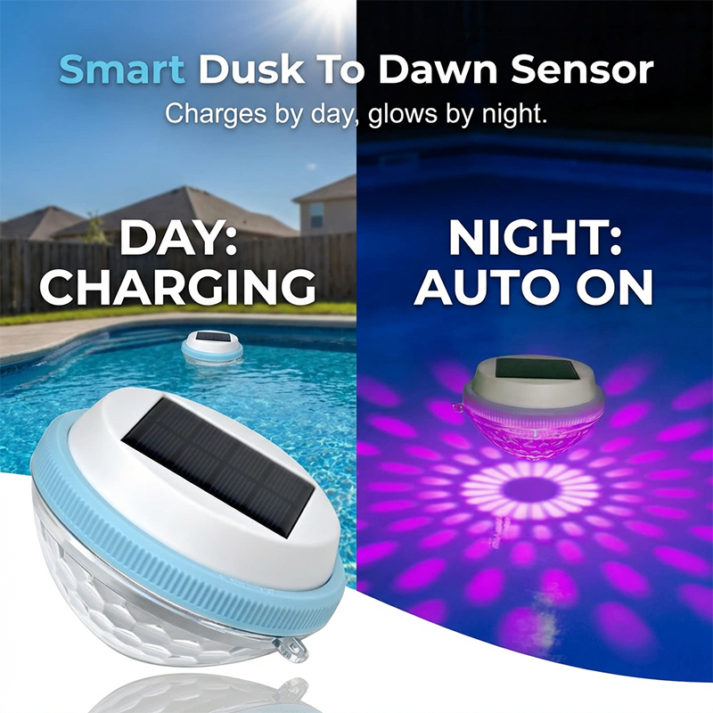 📉 Priset har sänkts! Passa på innan den tar slut 🏃‍♂️ LED solcellsdriven flytande poollampa