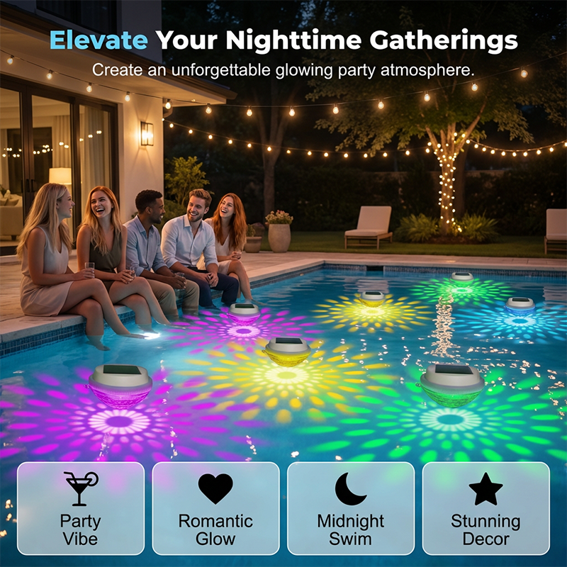 📉 Priset har sänkts! Passa på innan den tar slut 🏃‍♂️ LED solcellsdriven flytande poollampa