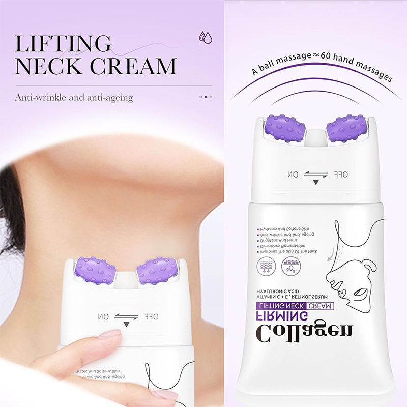 ✨Kollagenuppstramande halskräm med massagerulle! 🧴