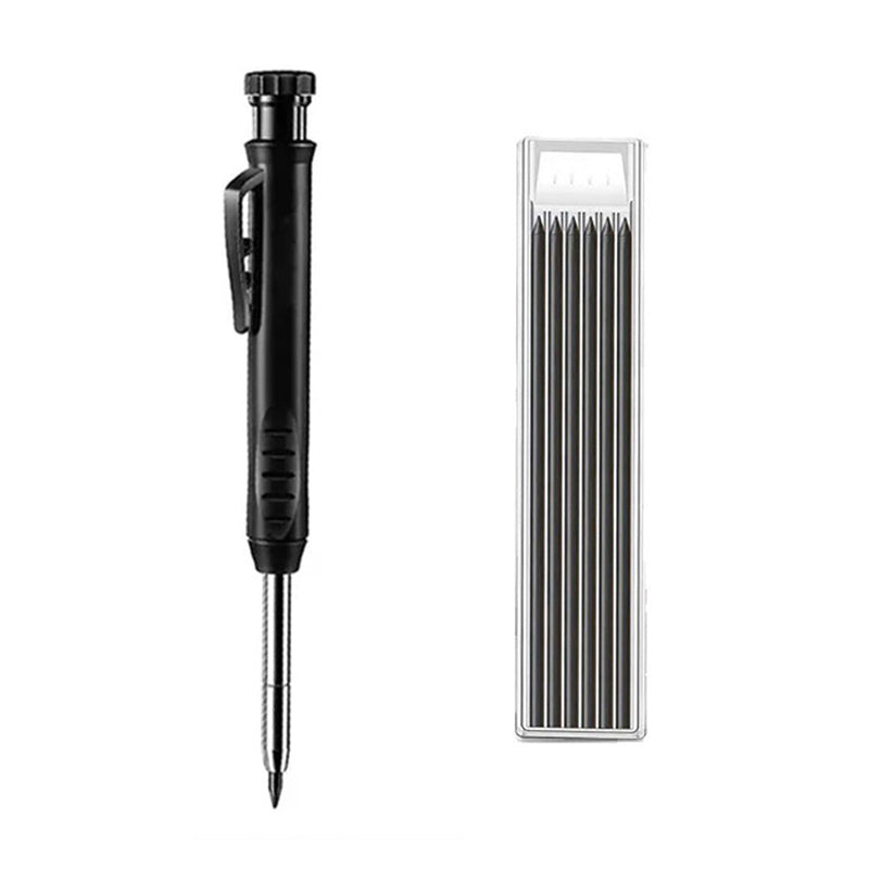 Multifunktionell snabbtorkande snickarpenna med pennvässare