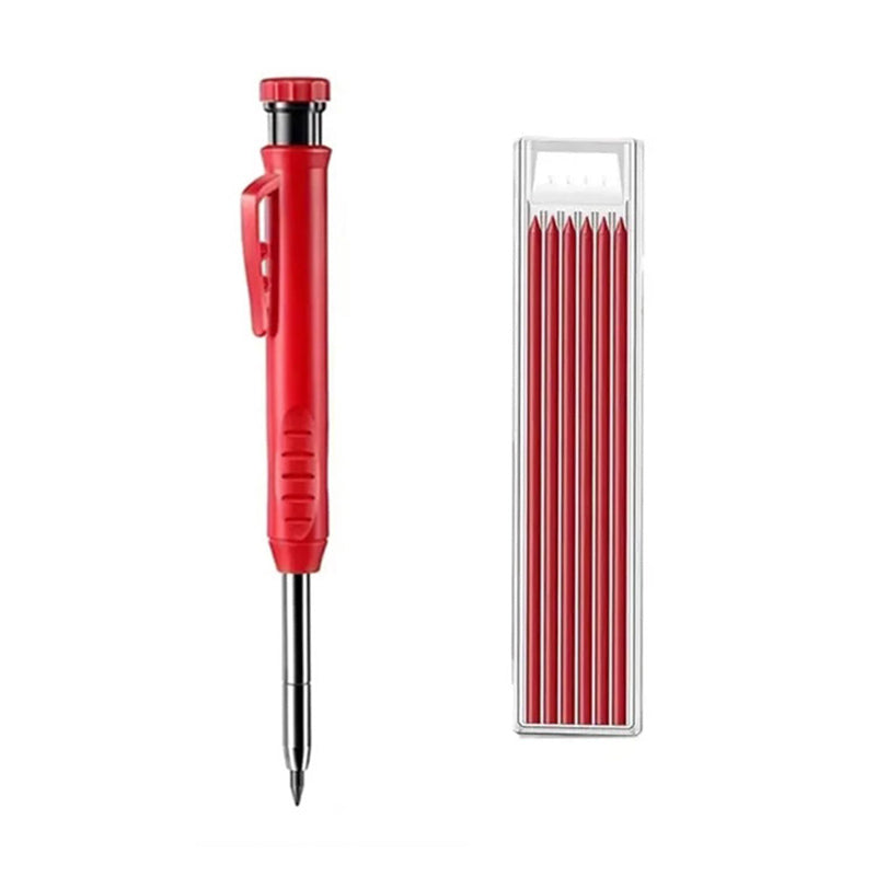 Multifunktionell snabbtorkande snickarpenna med pennvässare