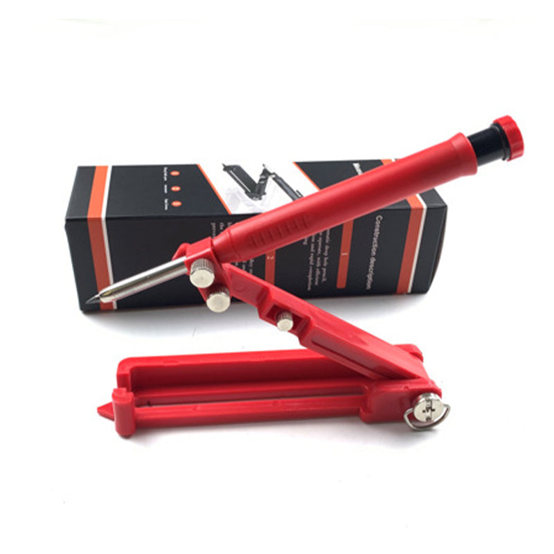 Multifunktionell snabbtorkande snickarpenna med pennvässare