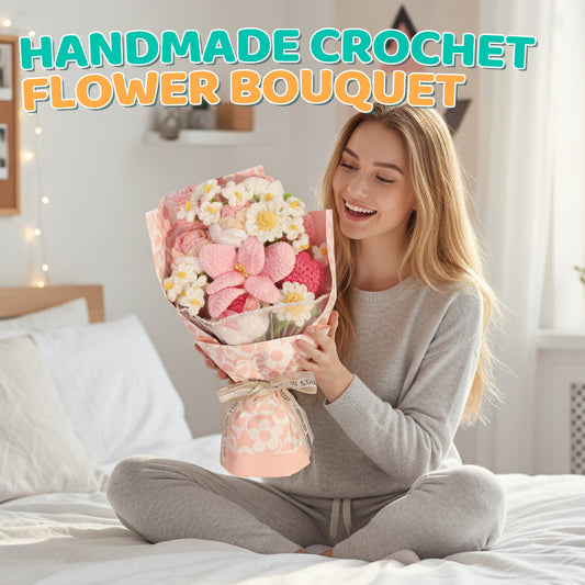 🔥 Handgjord virkad blomsterbukett 💐✨