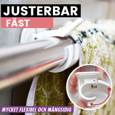 Spikfria justerbara gardinstångshållare (set med 2)