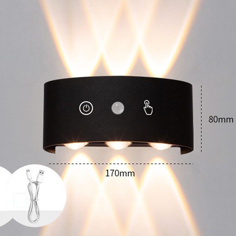 Laddningsbar LED-rörelsesensor-nattlampa