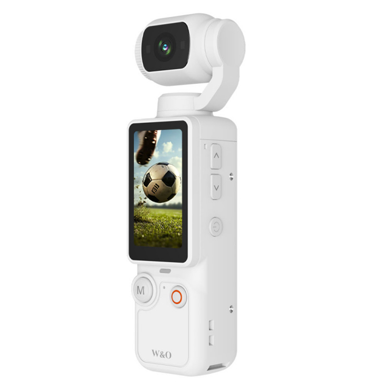 Fickgimbal-kamera med 1.9-tums skärm