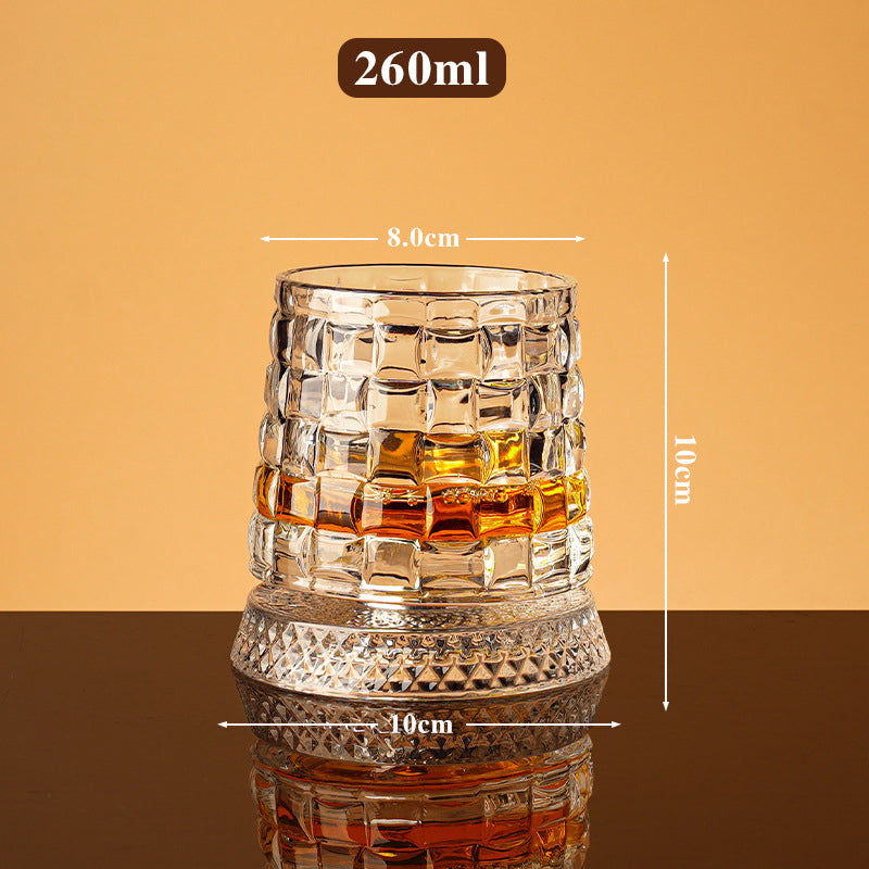 Unikt roterande dricksglas | ✨ Visuellt spektakulärt | 🎁 Perfekt present till whiskyälskare 🥃
