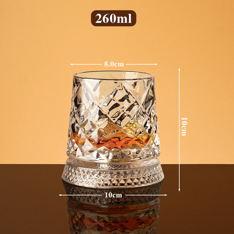 Unikt roterande dricksglas | ✨ Visuellt spektakulärt | 🎁 Perfekt present till whiskyälskare 🥃