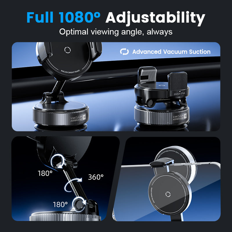 📢 50% RABATT NU! Magnetisk bilhållare med vakuumsugkopp – N55 & 1080° rotation