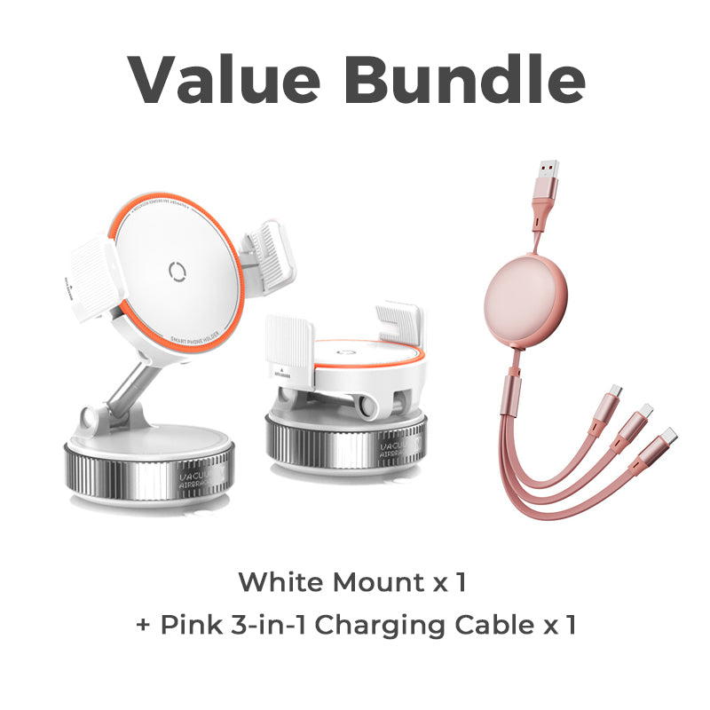 📢 50% RABATT NU! Magnetisk bilhållare med vakuumsugkopp – N55 & 1080° rotation