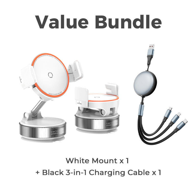 📢 50% RABATT NU! Magnetisk bilhållare med vakuumsugkopp – N55 & 1080° rotation