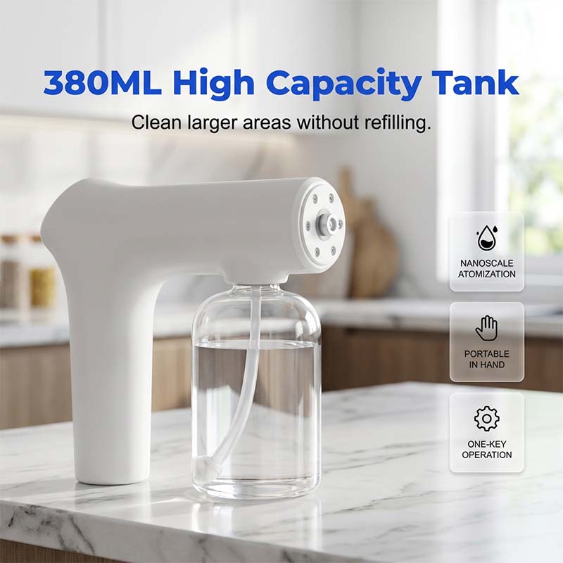 🥳2026 HETT ERBJUDANDE🥳💞50K+ SÅLDA!🚗🏠 50% RABATT! Sladdlös nano-spraypistol – justerbar dimma, inget sladdkrångel. Perfekt för desinfektion och dammtorkning. Ett måste för städningen! 🔫🌿