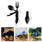 🍴 55% RABATT NU! 🏕️ 4-i-1 Hopfällbart Bestickset i Rostfritt Stål – Perfekt för Camping, Vandring & Resor 🎒