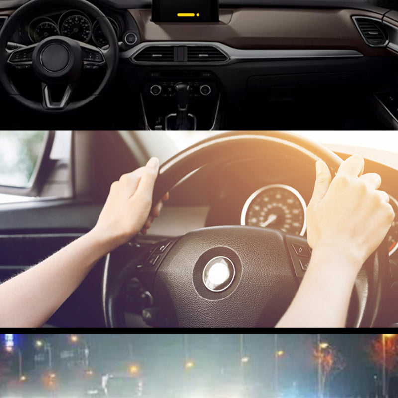 🚗Kör Säkrare Dag & Natt🌙Universell HD Anti-bländning Bilsolskydd för Dag & Natt