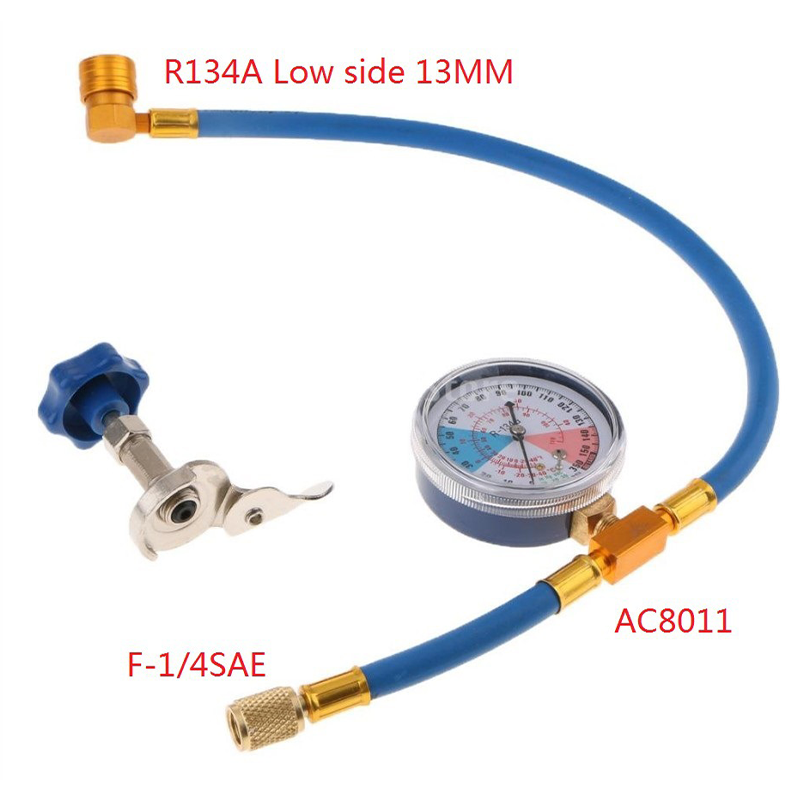 🔧 50% RABATT NU! ❄️ R134a AC Köldmedium Påfyllningsslang med Mätare – Läcksäker, lätt att läsa & kompatibel med bilar, lastbilar eller hem-AC – säker DIY-påfyllning 🚗