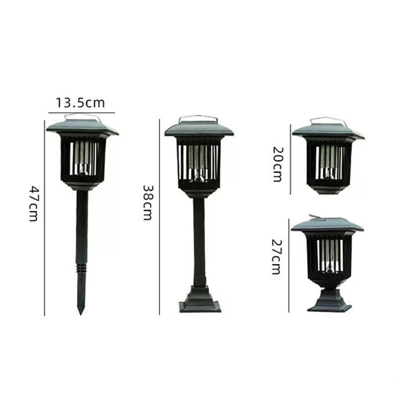 Solcellsdriven 2-i-1 myggsläckare och trädgårdslampa