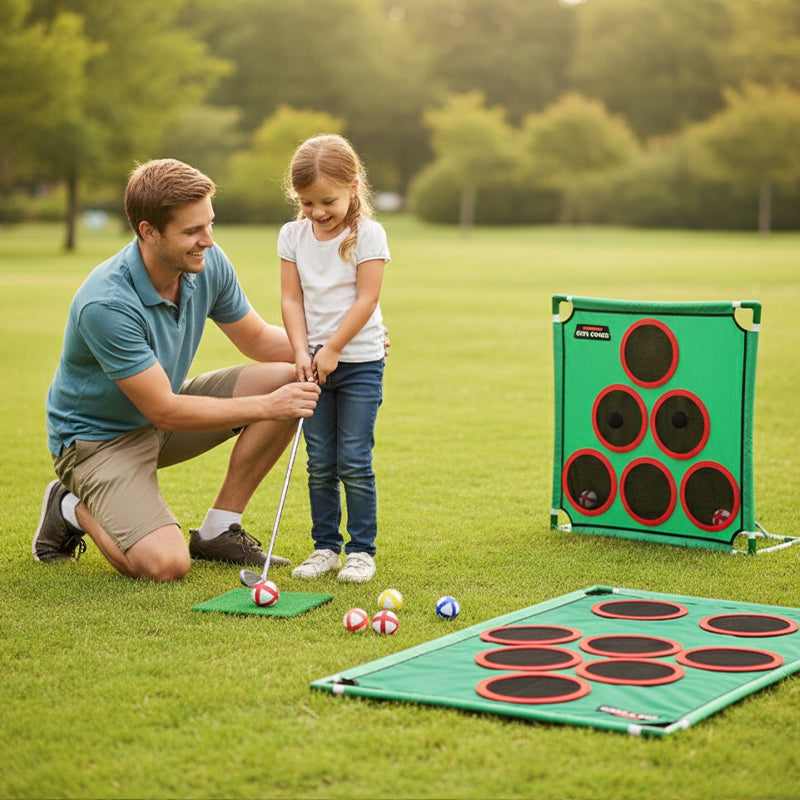 Portabelt golfmålspelset