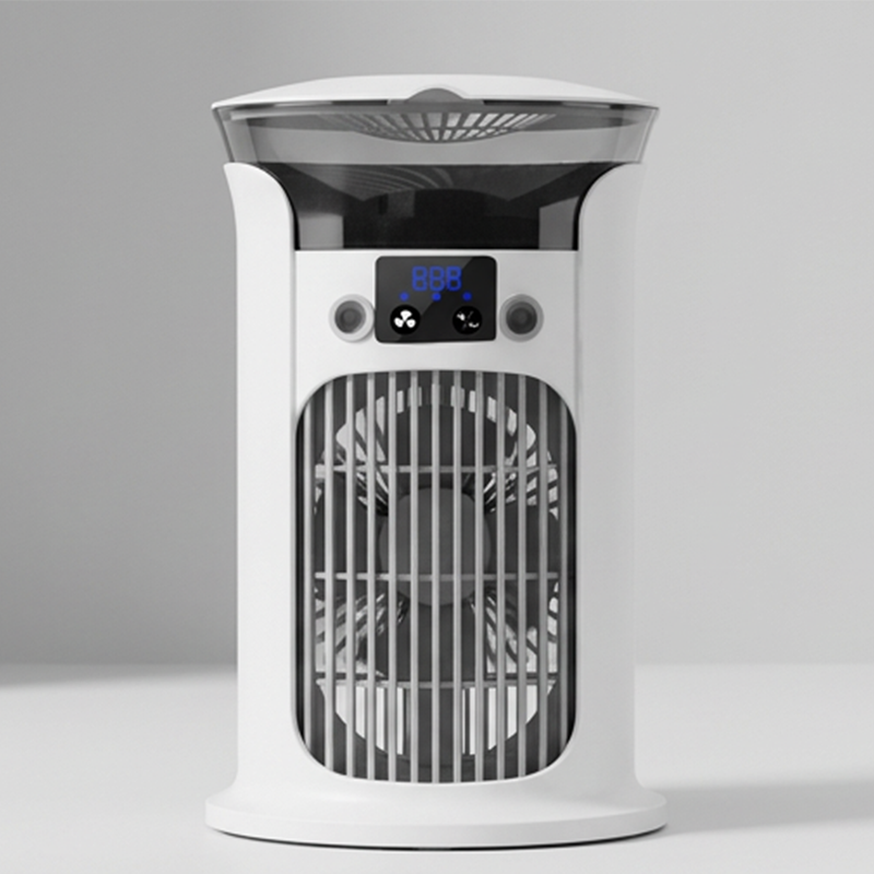 ❄️ 50% RABATT | 3-i-1 Luftkylare för skrivbordet 💧 Portabel dimkylare med LED-nattlampa