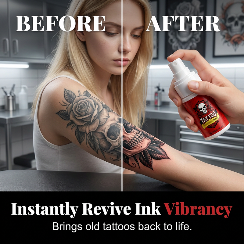Fuktgivande spray för tatueringsvård