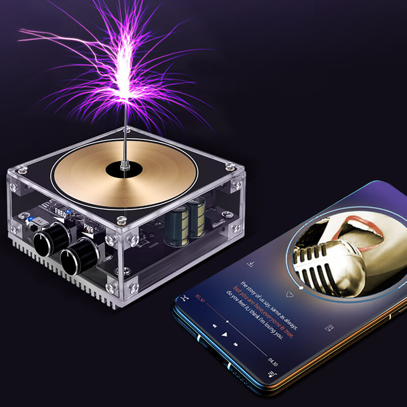 Tesla Coil Beröringsbar blixt Bluetooth Music Audio ⚡  (Fri frakt)