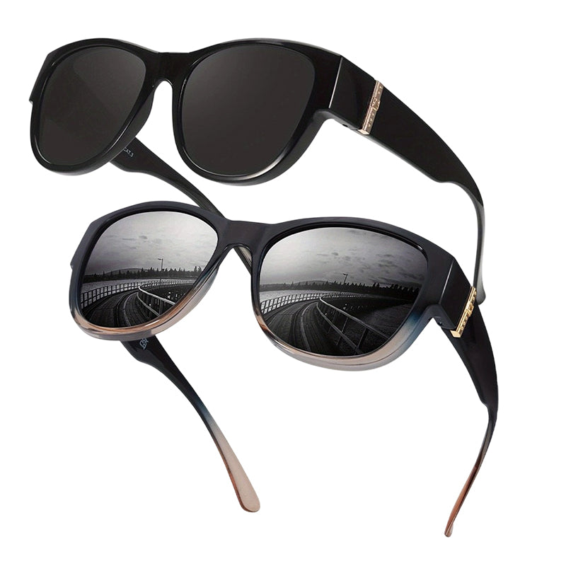 Stora Solglasögon att Bära Över Glasögon för Kvinnor 🕶️☀️