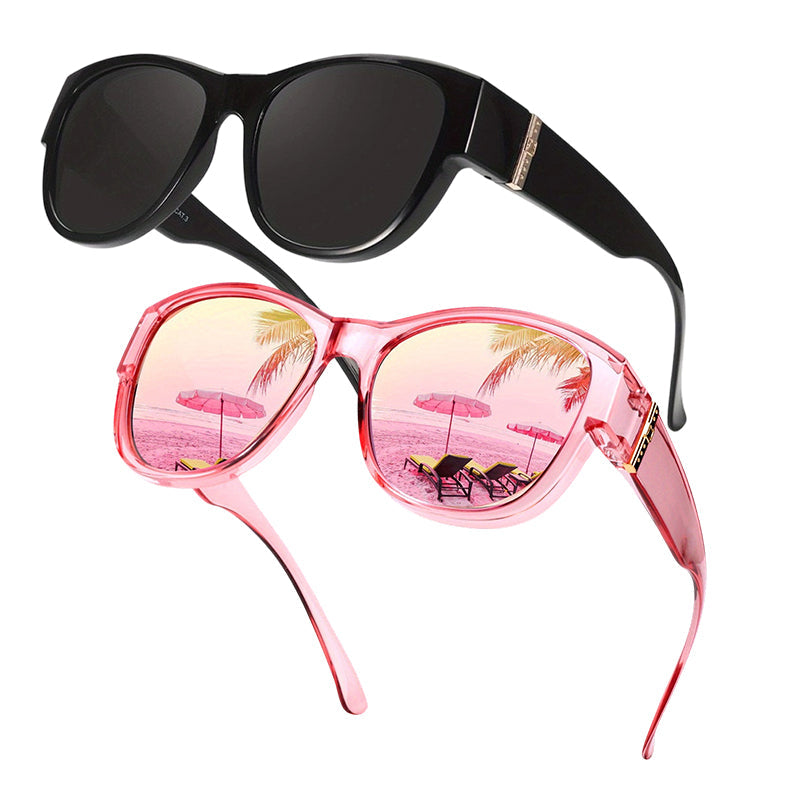 Stora Solglasögon att Bära Över Glasögon för Kvinnor 🕶️☀️