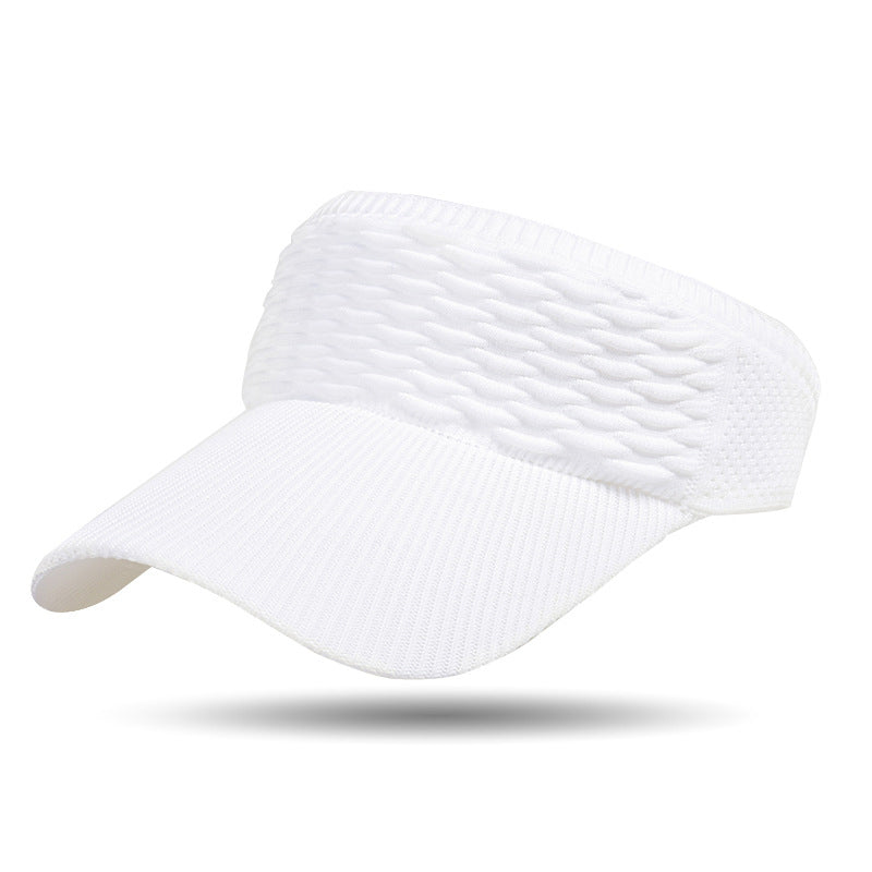 👒Dam Solskärmshatt i Andningsbart Stickat Material