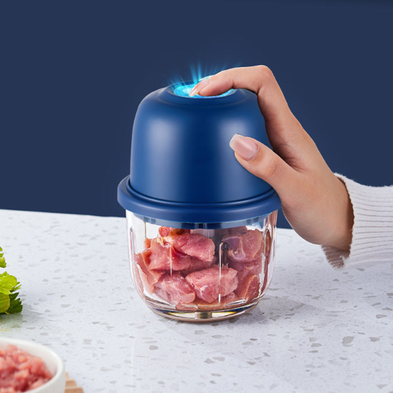 Trådlös multifunktionell elektrisk minihackare – bärbar köksmaskin för köttfärs, vitlök och babypuré