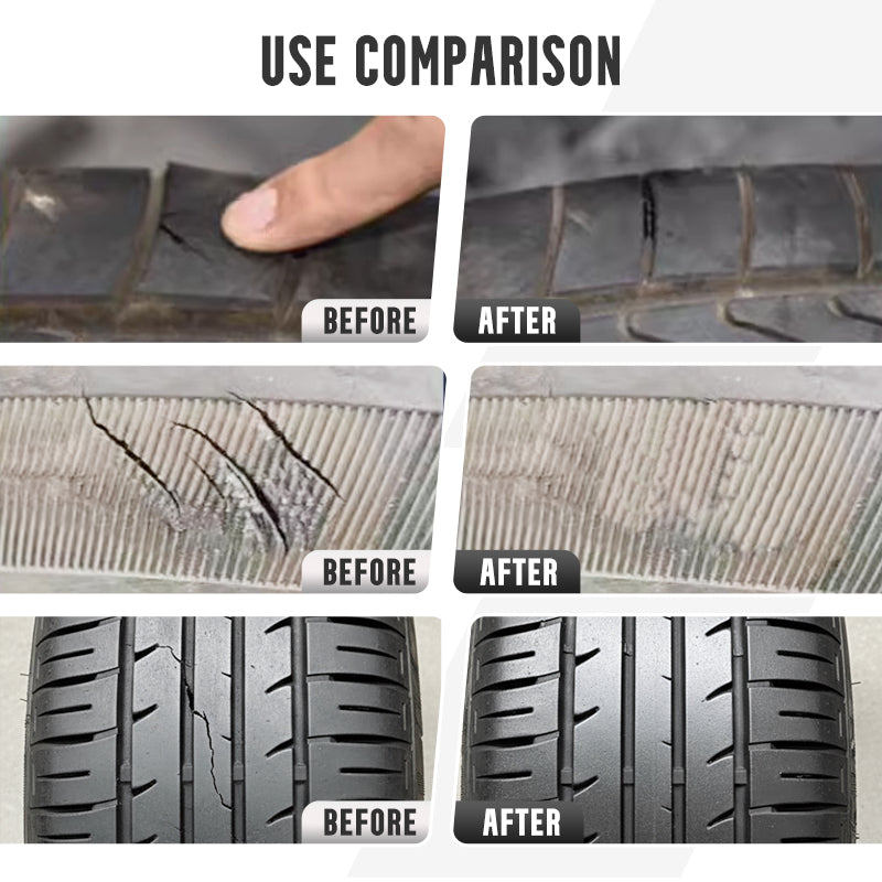 🚗 KÖP 1 FÅ 1 GRATIS! 🔧 Svart Däckreparationslim för Sidoväggen – Permanent, Snabbhärdande & Perfekt För Reparation Av Däckskador 🛞