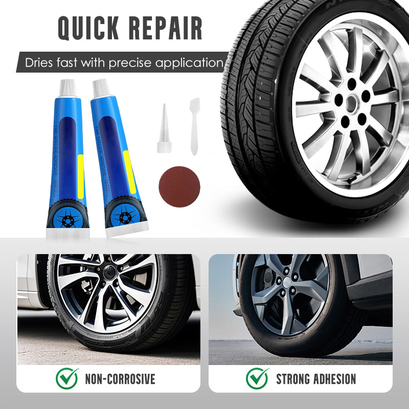 🚗 KÖP 1 FÅ 1 GRATIS! 🔧 Svart Däckreparationslim för Sidoväggen – Permanent, Snabbhärdande & Perfekt För Reparation Av Däckskador 🛞