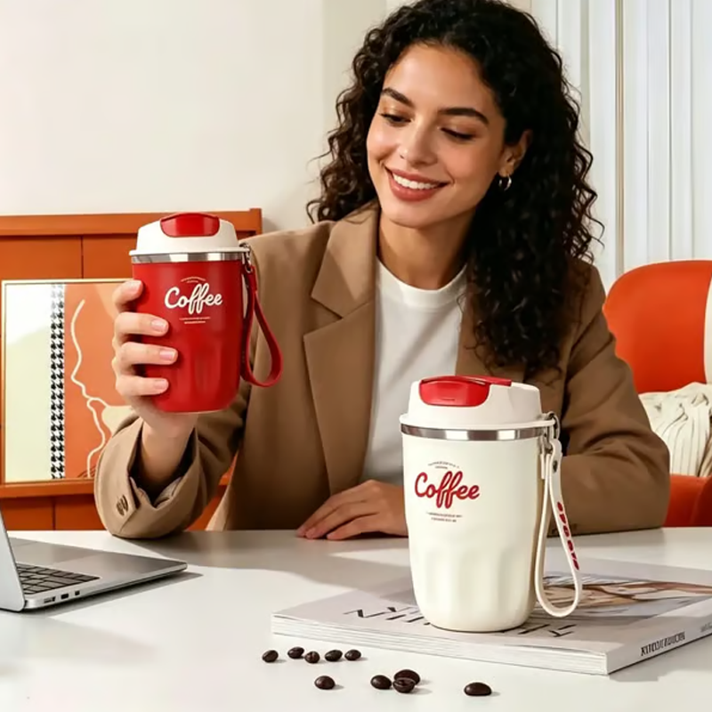 🎁💥SISTA DAGEN – 50% RABATT!!☕ Termosmugg i 316 rostfritt stål med LED-temperaturvisning