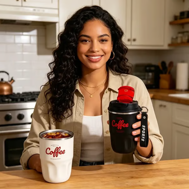 🎁💥SISTA DAGEN – 50% RABATT!!☕ Termosmugg i 316 rostfritt stål med LED-temperaturvisning
