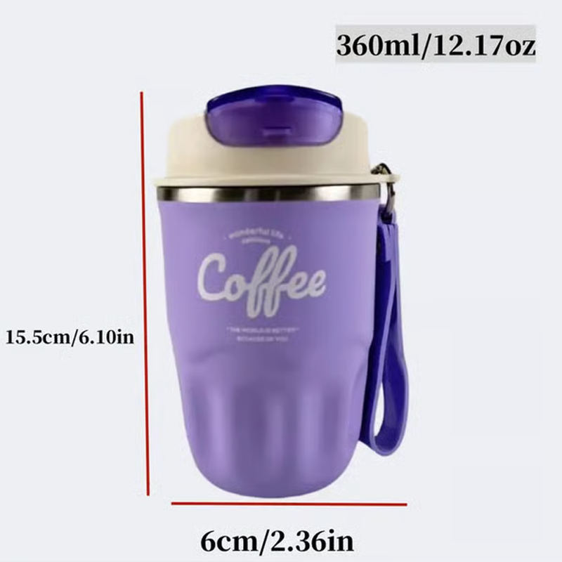🎁💥SISTA DAGEN – 50% RABATT!!☕ Termosmugg i 316 rostfritt stål med LED-temperaturvisning