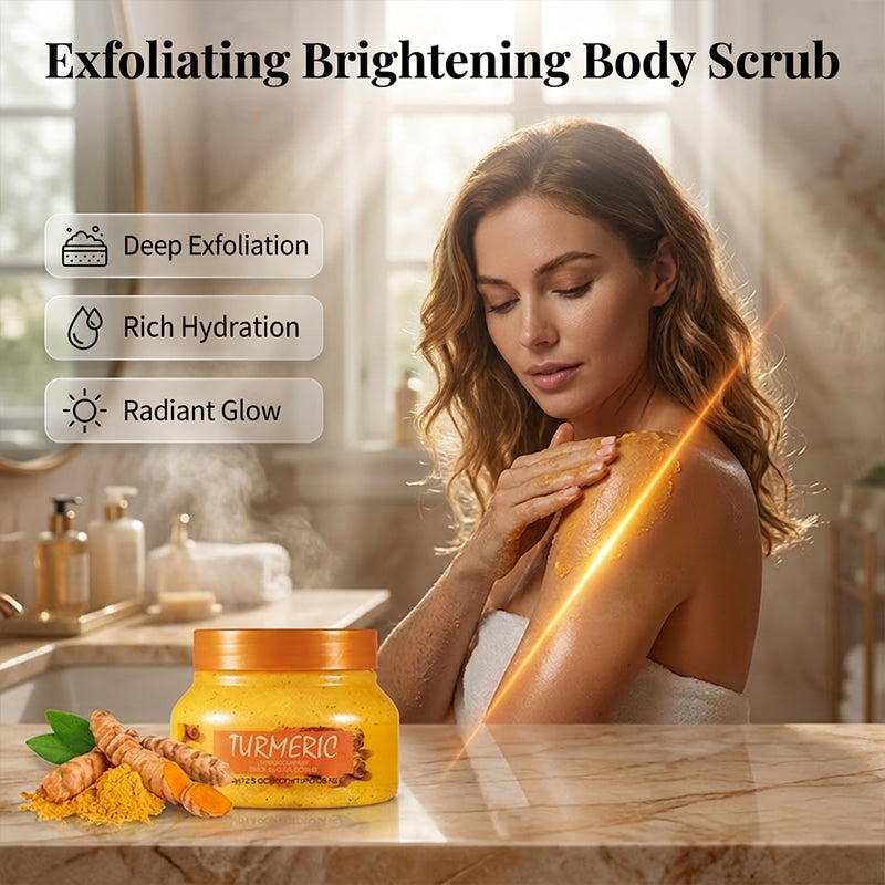 Exfolierande ljusgivande kroppsskrubb