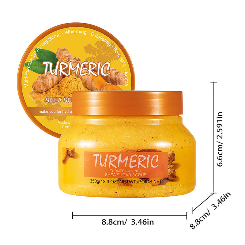 Exfolierande ljusgivande kroppsskrubb