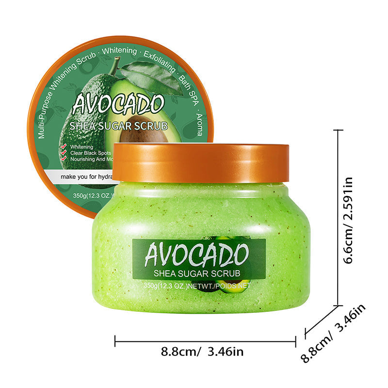 Exfolierande ljusgivande kroppsskrubb