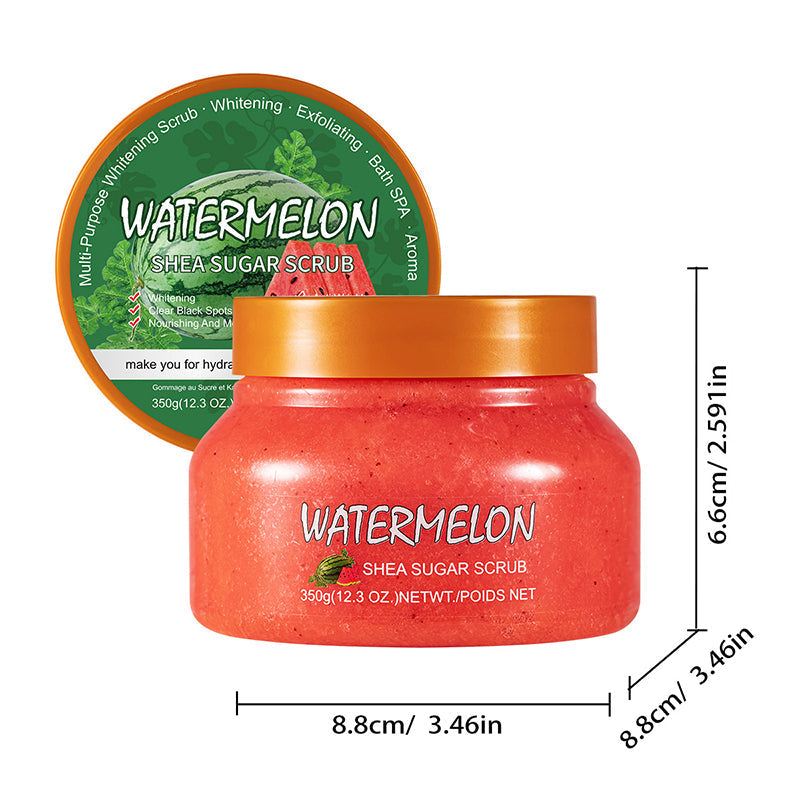 Exfolierande ljusgivande kroppsskrubb