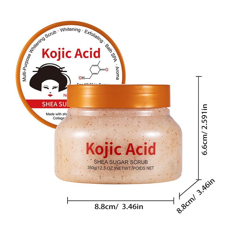 Exfolierande ljusgivande kroppsskrubb