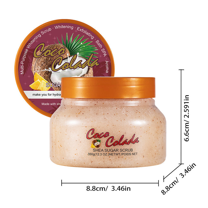 Exfolierande ljusgivande kroppsskrubb